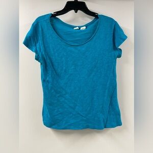Blue Short Sleeve Top